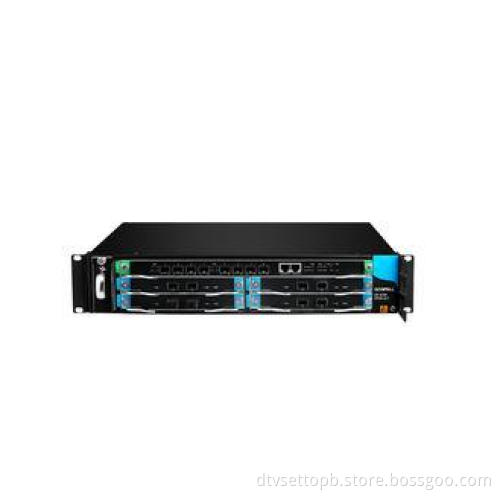 Digital TV CMTS Docsis 2U Modular Gigabit EPON Optical Line